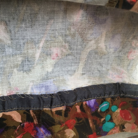 J. Crew Factory floral brushstroke stretch mini 8 - Picture 6 of 7